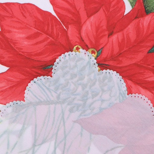 Скатерть новогодняя «Доляна. Рождественские цветы» 145×300 см