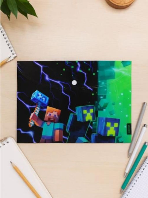 Папка-конверт на кнопке А4 "My game", пластик, 160 мкм