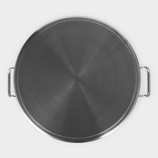 Кастрюля Hanna Knövell, 35 л, d=40 см, h=26 см, толщина стенки 1 мм, 201 сталь, с крышкой, индукция, дно ТРС, нержавеющая сталь