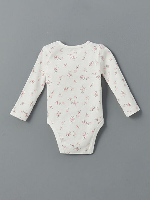 Bask?l? K?z Bebek ??t??tl? Bodysuit 2li