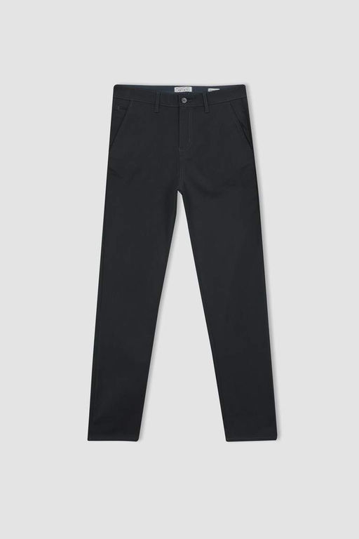 Новые габардиновые брюки прямого кроя стандартного кроя - Defacto фото 8