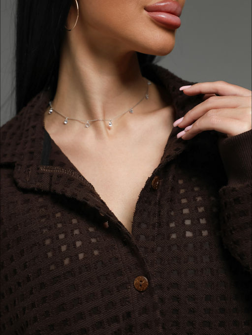 Стелла рубашка женская (шоколад) - Lovetex фото 8