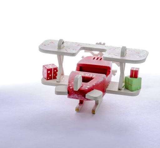 Новогоднее украшение интерьера: Самолет Биплан 3020 Winter - Idh фото 3