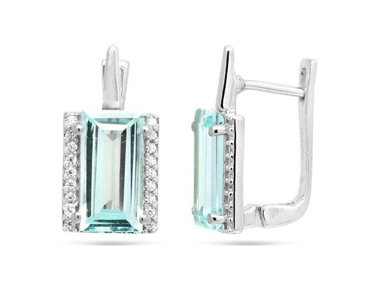 Серьги из серебра топаз, Татьяна