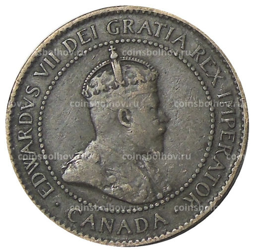 Монета 1 цент 1904 года Канада