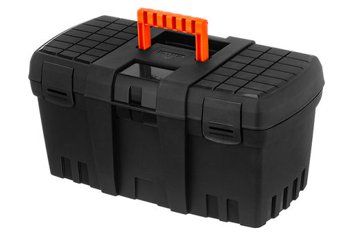 Ящик для инструментов 46*25*23,5 см "Техникер" с внутр. пространством, черный (BR3748ЧР)