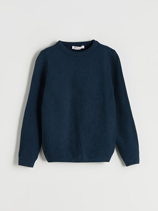 Bisiklet Yaka Erkek ?ocuk Triko Kazak