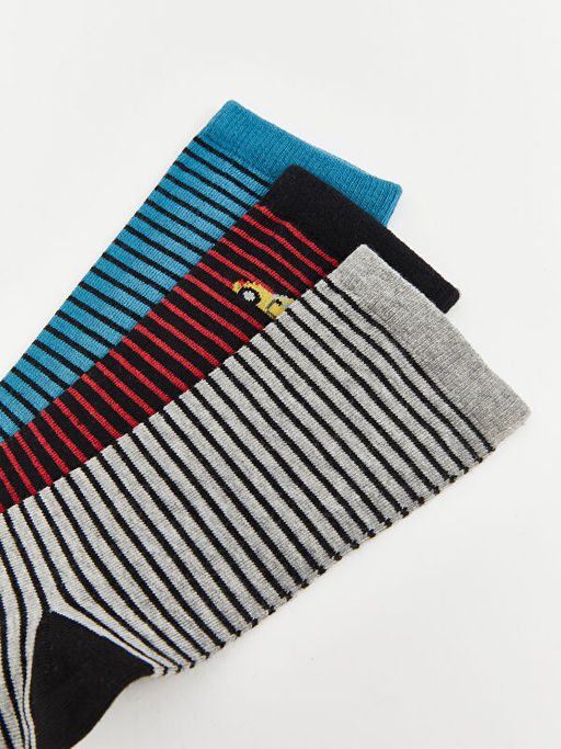 ?izgili Erkek ?ocuk Soket ?orap 3l? - Waikiki фото 3