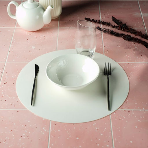 Цена за 12 шт. Салфетка сервировочная на стол Тэм, d=35 см, цвет белый - Simaland фото 3