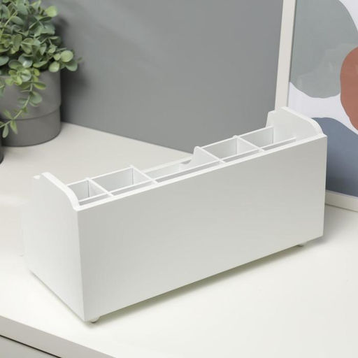 Шкатулка дерево для украшений и косметики 2 ящика белая 35х16,5х17 см - Simaland фото 5