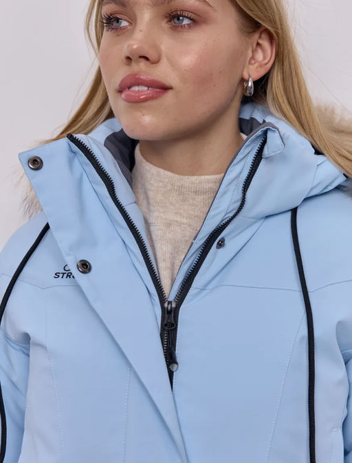 T3442-5 Куртка зимняя парка с капюшоном удлиненная - Strobbs фото 18