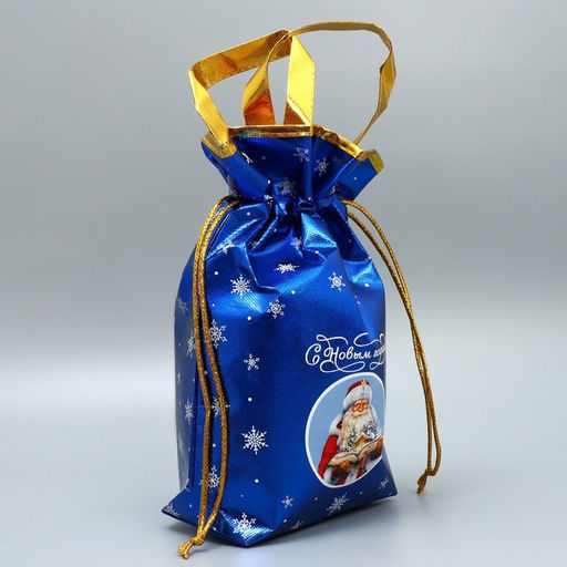 Пакет-мешок из нетканного материала «С Новым годом!», 25 х 32 см