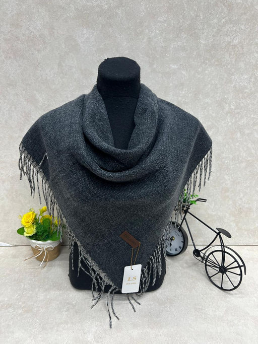 Платок из кашемира и шерсти, цвет зеленый