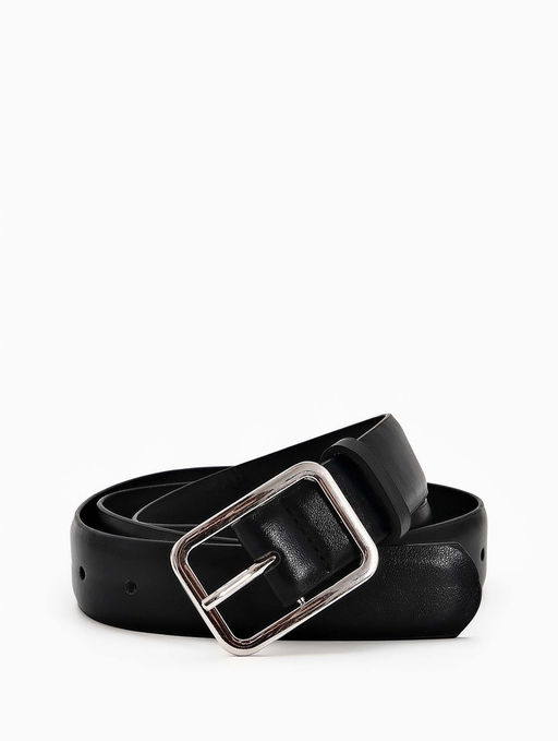 Ремень женский Classic, 110×3 см, пряжка металл, серебристая, чёрный