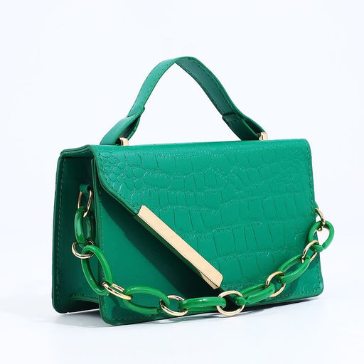 Сумка мессенджер на молнии, цвет зелёный - Simaland фото 3