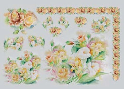 To-Do бумага Mini Soft Paper 25 x 35 см 10 шт. СК/Распродажа 98732/TD507 Цветочная симфония