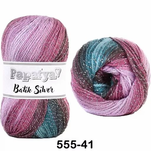 BATIK SILVER PAPATYA - Kamgarn фото 15