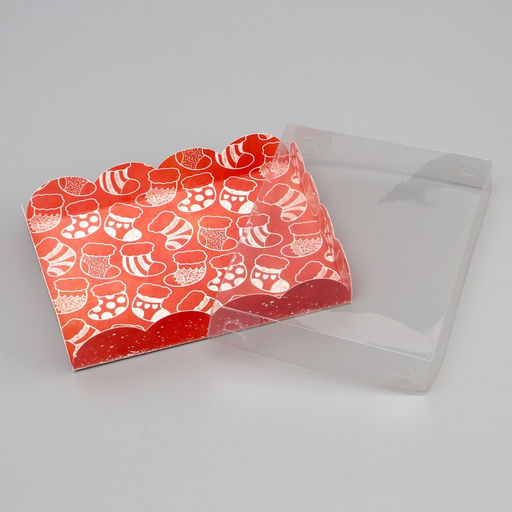 Цена за 5 шт. Коробка для печенья «Время чудес», 14×10.5×2.5 см, Новый год