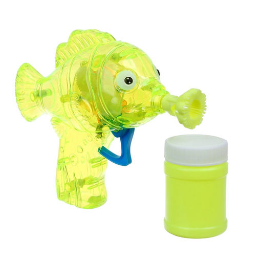 Генератор-пистолет мыльных пузырей Рыбка-пистолет со светом, 50 мл, цвета МИКС - Funny toys фото 4