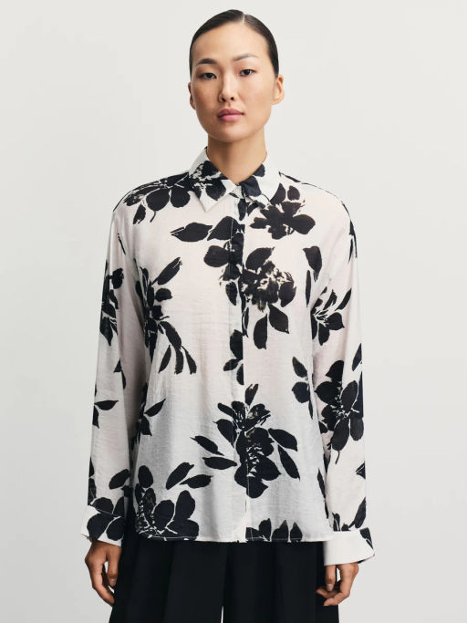 Блузка из вискозы с принтом / Zarina  фото 3