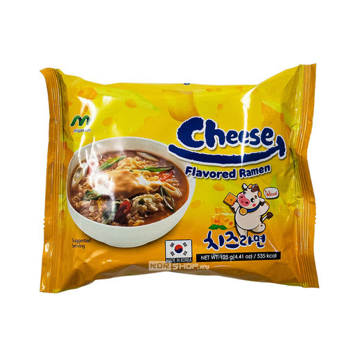 Лапша б/п рамен со вкусом сыра Migawon, Корея, 125 г Акция