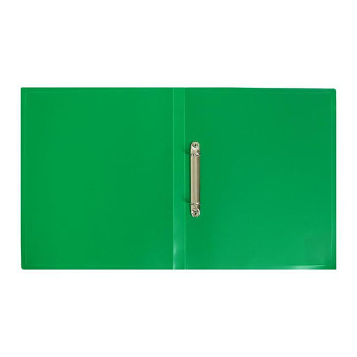 Цена за 3 шт. Папка на 2 кольцах А4, Calligrata, 18 мм, 500 мкм, зеленая