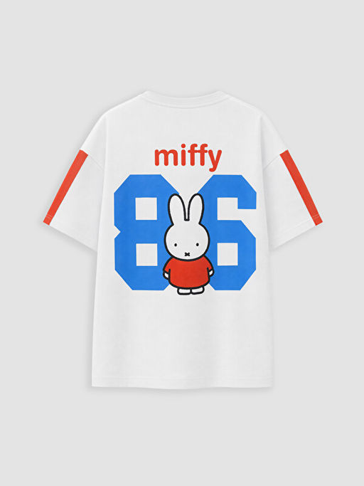 Miffy Bask?l? %100 Pamuklu K?z ?ocuk Ti??rt