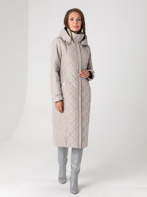 24307 Пальто дем. серо-песочный