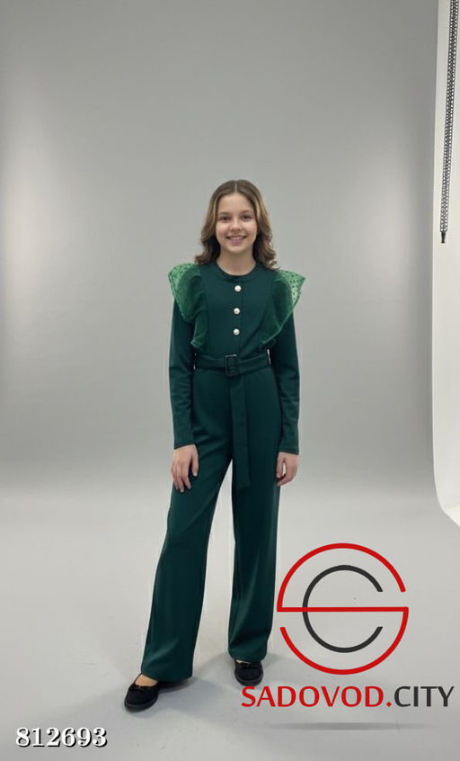 Комбинезон для девочки с поясом - Bruno фото 2