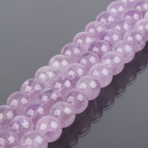 Бусины для украшений из лавандового Аметиста (38 бусин) 38 см