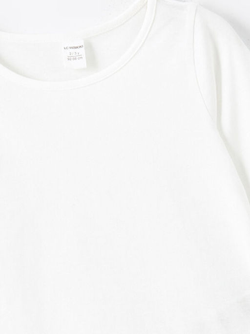 Bisiklet Yaka Basic K?z ?ocuk Ti??rt