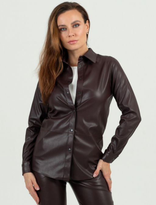 рубашка из экокожи 983-0610