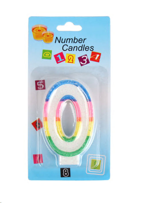 Свеча Цифра / KL-1 Ноль /уп 12/900/ 724930