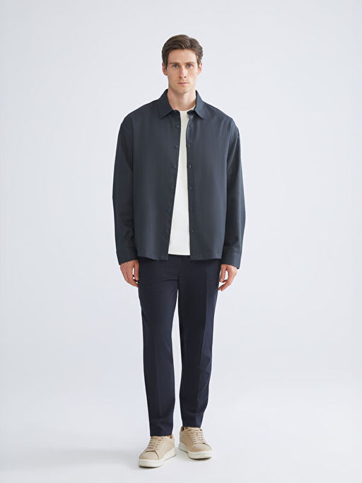 Slim Fit Uzun Kollu Erkek G?mlek