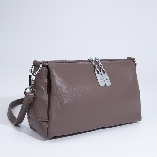 Сумка кросс-боди на молнии, цвет коричневый - Simaland фото 3