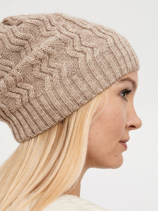 шапка женская с добавлением шерсти с узором - Glenfield фото 11