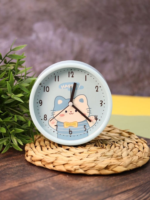 Часы-будильник Playful cat, blue