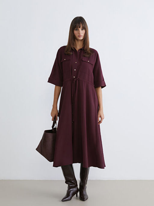 B?zg?l? Krep G?mlek Elbise