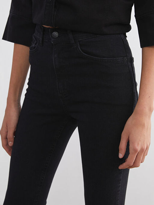 Crop Flare Kad?n Jean Pantolon