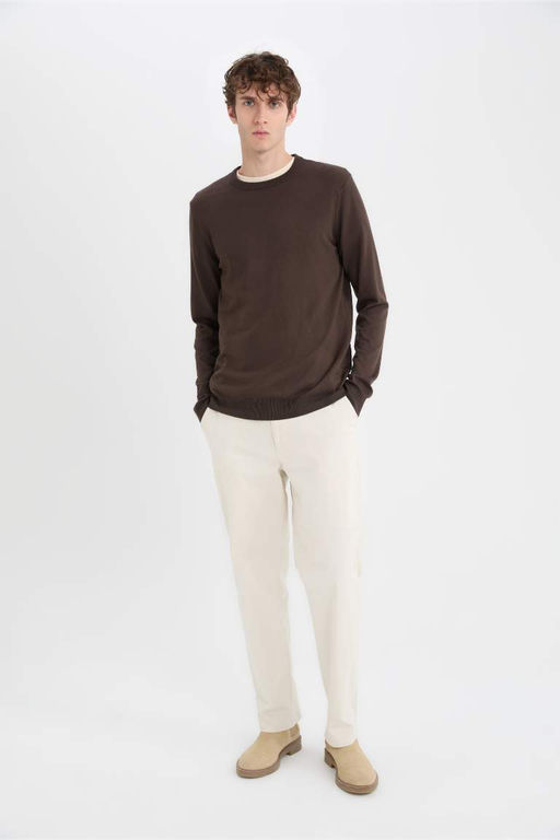 Regular Fit Bisiklet Yaka Triko Kazak - Defacto фото 3
