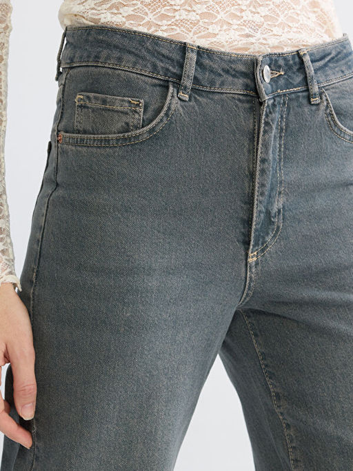 Wideleg Kad?n Jean Pantolon