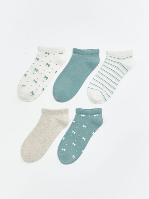 Desenli Kad?n Patik ?orap 5li