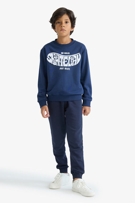 Bisiklet Yaka Bask_l_ Sweatshirt Erkek _ocuk - Defacto фото 2