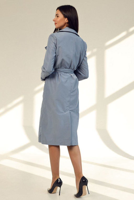 Плащ AURA 7010-170-Р голубой  фото 2