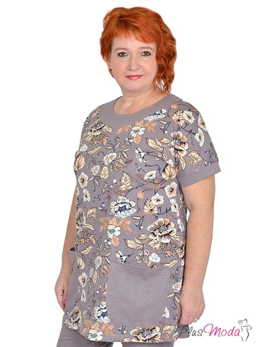 Туника Модель №1216 размеры 44-84 - Plusmoda фото 2