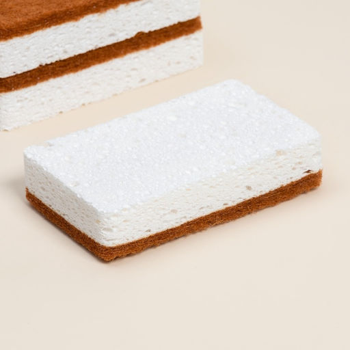 Губки для посуды SL Home, из древесной целлюлозы, с кокосовым абразивом, 3 шт. - Sima-land home фото 5