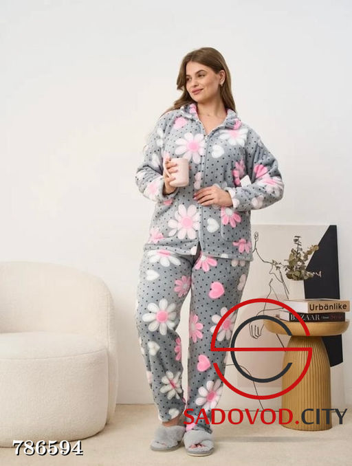 Женская теплая пижама со штанами - Bruno фото 3