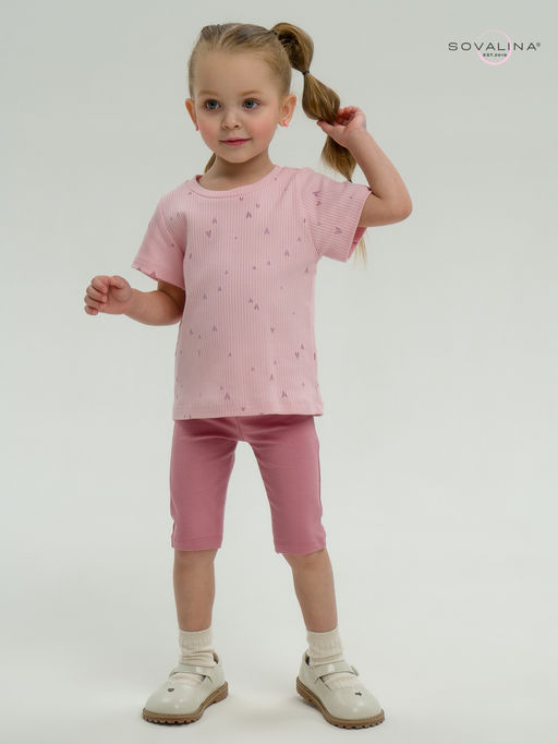 Костюм Актив лиловые сердечки-сухая роза - Sovalina фото 31