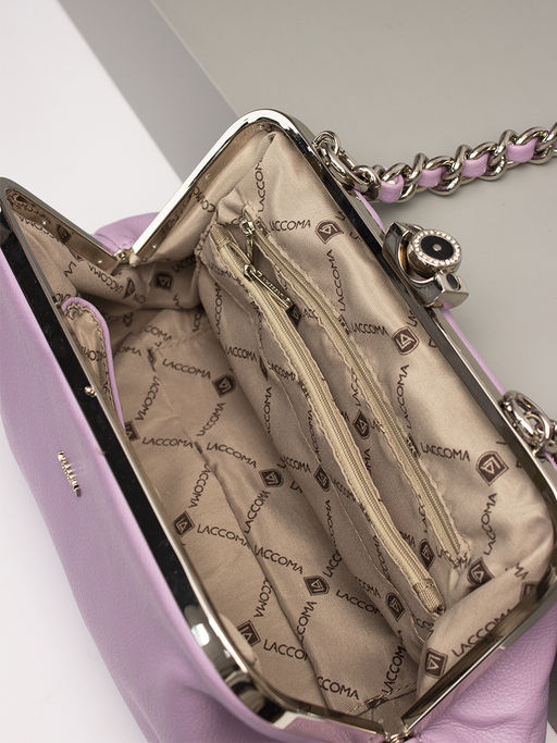 LACCOMA сумка Паола-Л815-фиалковый эко кожа хлопок фото 6