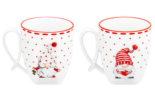 Набор 2 кружек 300 мл 10,5*8*9 см Весёлые гномики ручка петля - Elan gallery фото 5